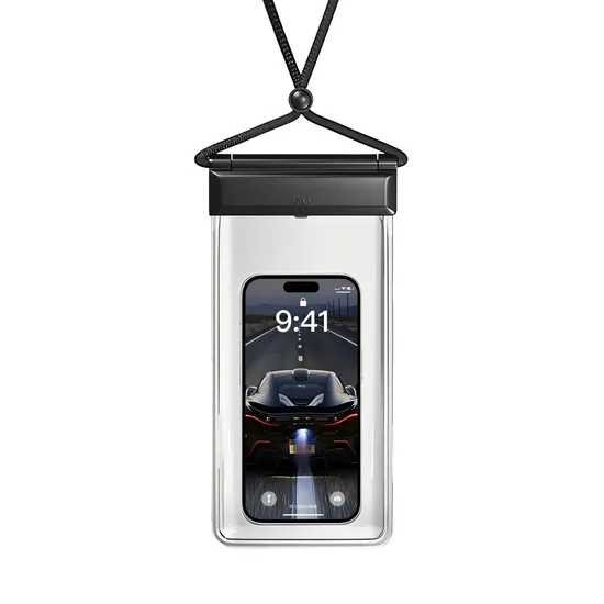 Outdoor Swimming Waterproof Phone Bag Ipx8 Rated Clear TPU Pouch, Universal Underwater Case for Beach Pool Kayaking