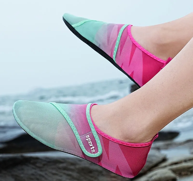 Adult Non-Slip Water Shoes Men's Rubber-Sole Sport Water Sneakers Women's Beach Shoes River-Tracing / Drainage Shoes