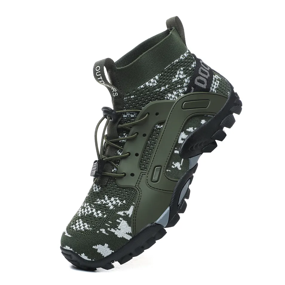 Men's Hiking Water Shoes Quick-Dry Breathable Trail Shoes Non-Slip Outdoor Trekking Footwear Women's Casual Sneakers, Lightweight Slip-on Leisure Shoes