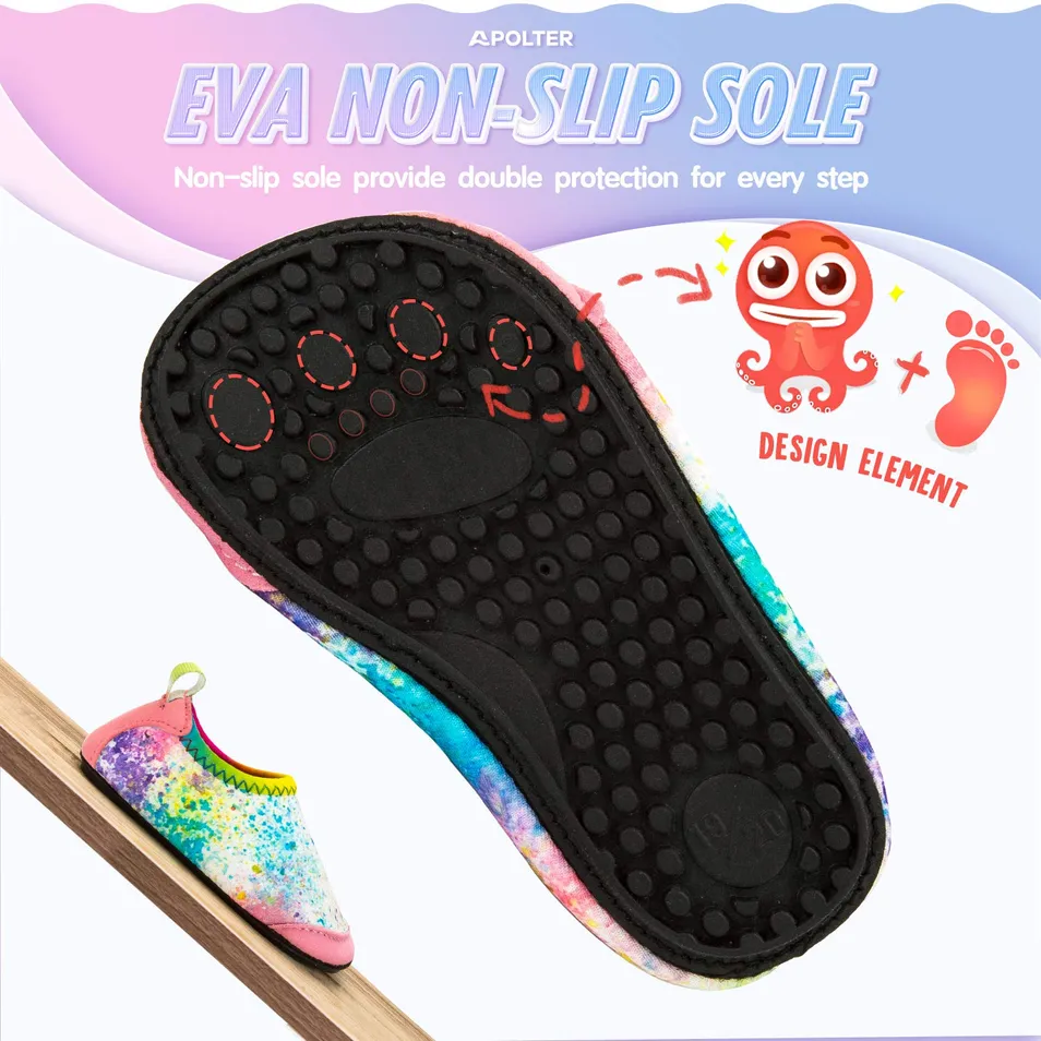Durable Soft-Soled Children's Water Shoes for Lakeside Splashing Secure Walks