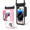 Waterproof Phone Pouch, Large Space Cell Phone Pouch Floating, Water Proof Phone Case with Lanyard, Phone Dry Bag Beach Cruise Ship Essentials