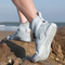 Men's Quick-Drain Quick-Dry Sneakers Amphibious Beach Shoes Breathable Mesh Upper Drainage Sole, Anti-Slip Grip, Fashion-Casual Look