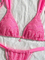 Women's Halter Triangle Bikini Set Crochet Boho Floral Swimsuit Cut out Tie Side Two Piece Bathing Suit Swimsuit Cover UPS Surf Bikini / Sport Bikini