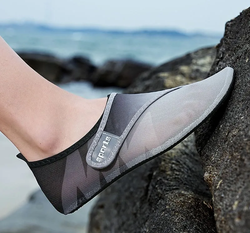 Adult Non-Slip Water Shoes Men's Rubber-Sole Sport Water Sneakers Women's Beach Shoes River-Tracing / Drainage Shoes