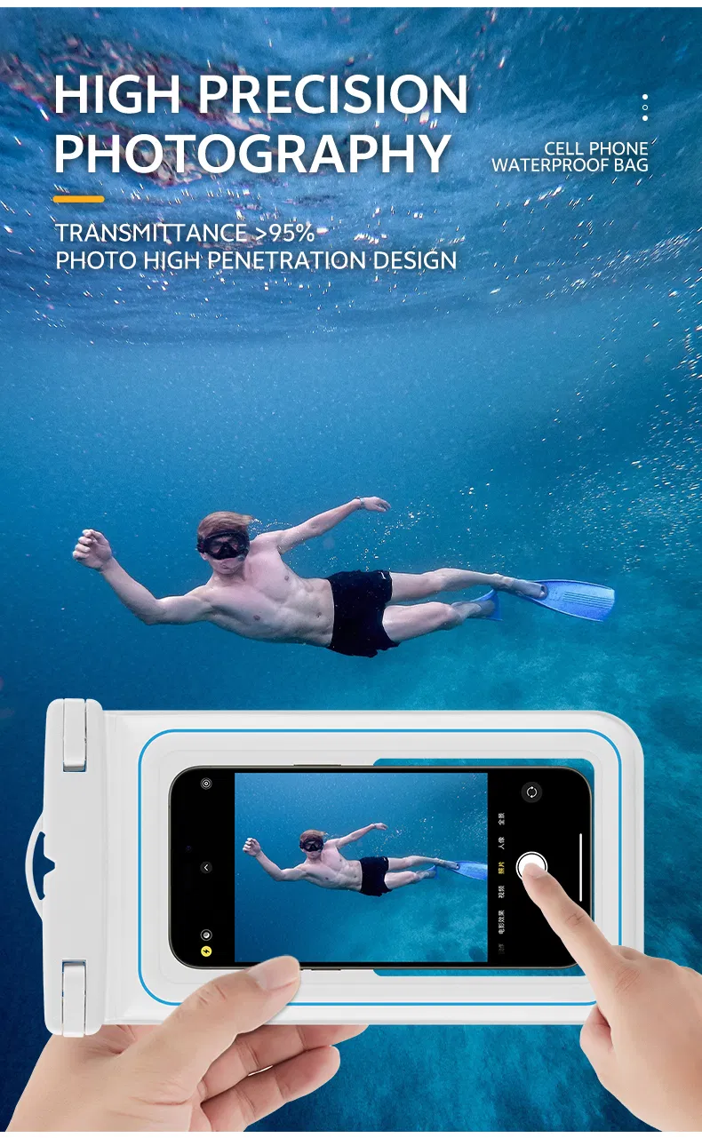 Soap Bubble IP68 Waterproof Phone Pouch - Floating Waterproof Phone Case W/ Crossbody Lanyard - Cruise Ship Travel Essentials - Compatible W/All Devices -Touchs