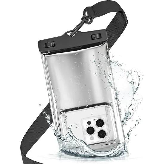 Soap Bubble IP68 Waterproof Phone Pouch - Floating Waterproof Phone Case W/ Crossbody Lanyard - Cruise Ship Travel Essentials - Compatible W/All Devices -Touchs