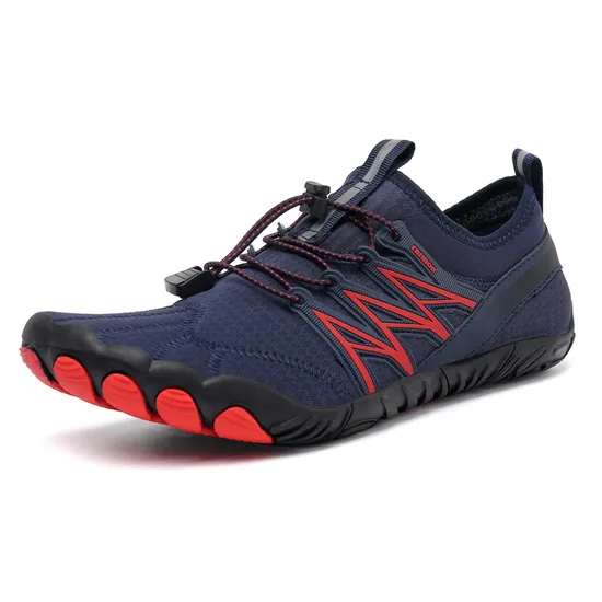 Barefoot Shoes Men Wide Toe Box Zero Drop Water Shoes Men Beach Shoe for Gym Workout Minimalist Weightlifting Cross-Trainer Running Hike Grounded Footwear