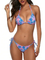 Women Two Piece Bikini Swimsuit Color Block Bathing Suits Halter Triangle String Bikini Sets Surf Bikini / Sport Bikini