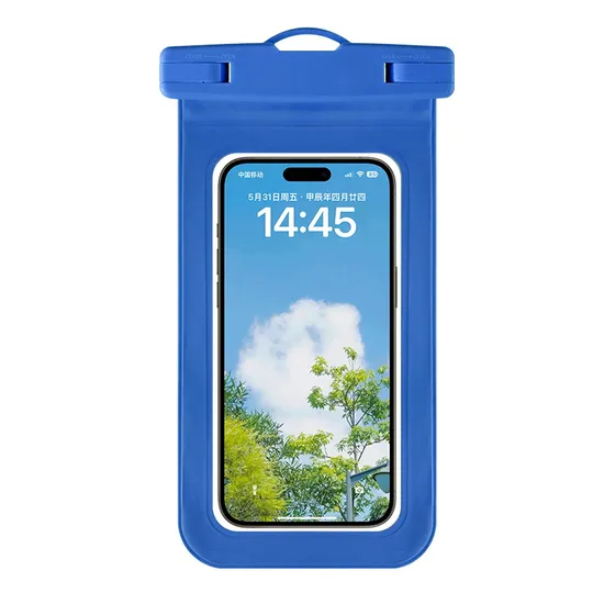 Ipx8 PVC Waterproof Phone Pouch Touch Screen Compatible Swimming Diving Outdoor Activities Custom Design