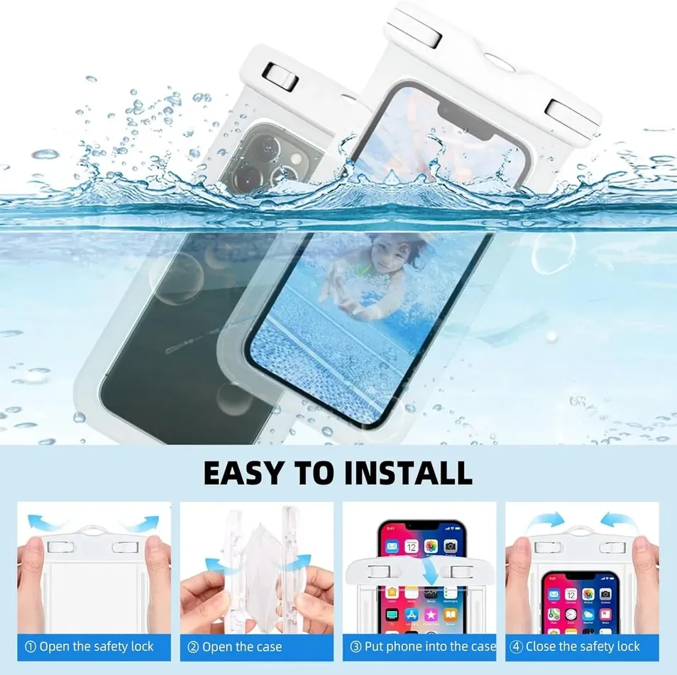 Waterproof Phone Bag for Boating Water Activities Mobile Phone Cover Phone Case