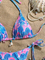 Women Two Piece Bikini Swimsuit Color Block Bathing Suits Halter Triangle String Bikini Sets Surf Bikini / Sport Bikini