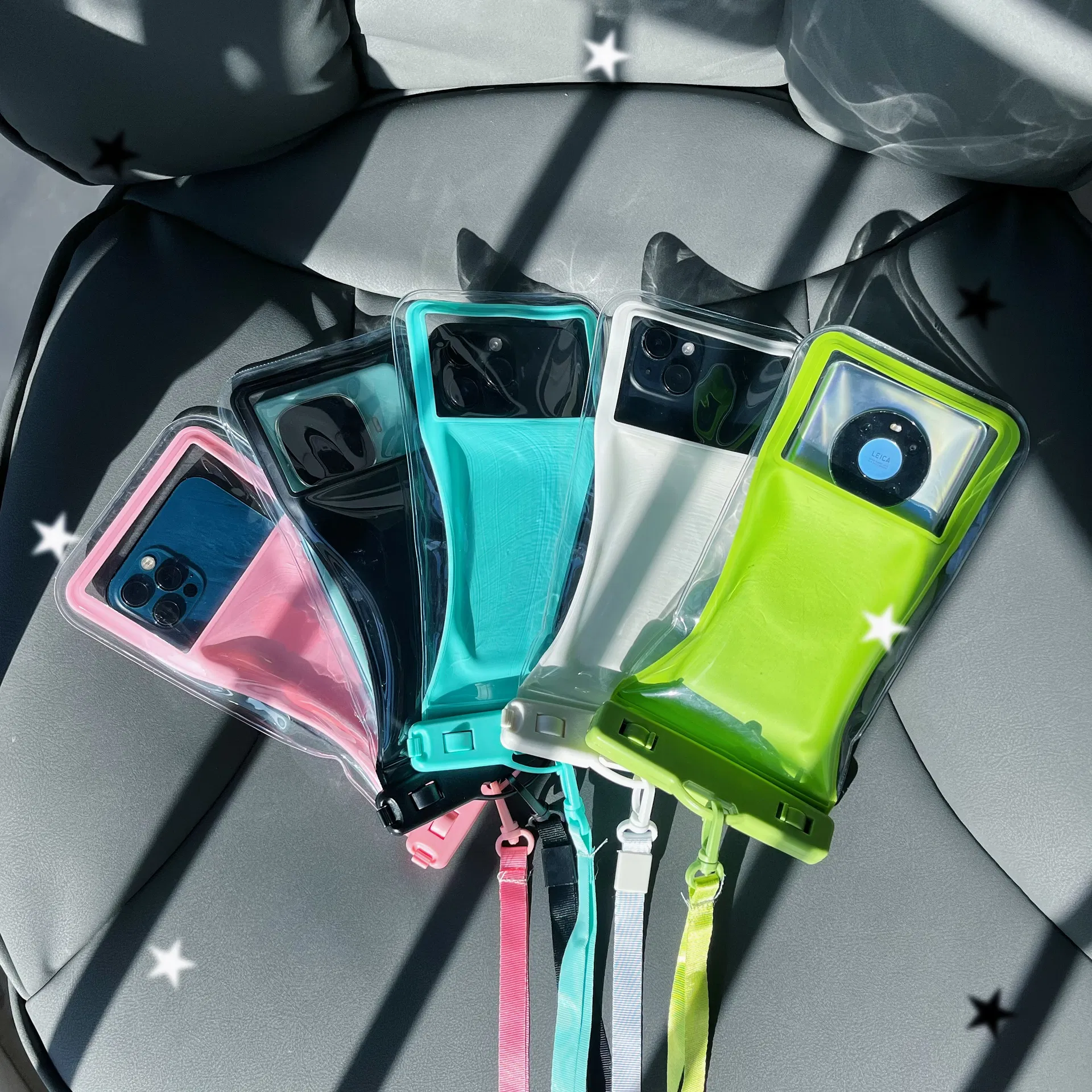 High-End TPU Transparent Film Floating Phone Waterproof Bag Ipx8 Touch Screen Function Swimming Diving Outdoor Sports