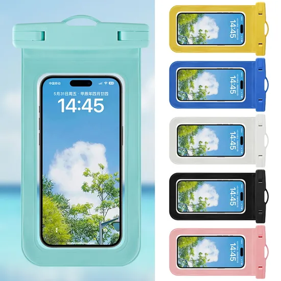 Ipx8 Professional Waterproof Phone Pouch High Transparency PVC Material Universal Dry Bag for Swimming Boating Skiing