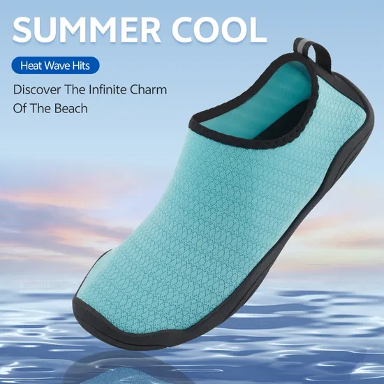 Women Water Shoes Lady Barefoot Shoes Adult Quick-Dry Aqua Shoes Men's Sneakers Sports Shoes Beach Shoes Non Slip for Beach Swim River Pool Lake Surf Black