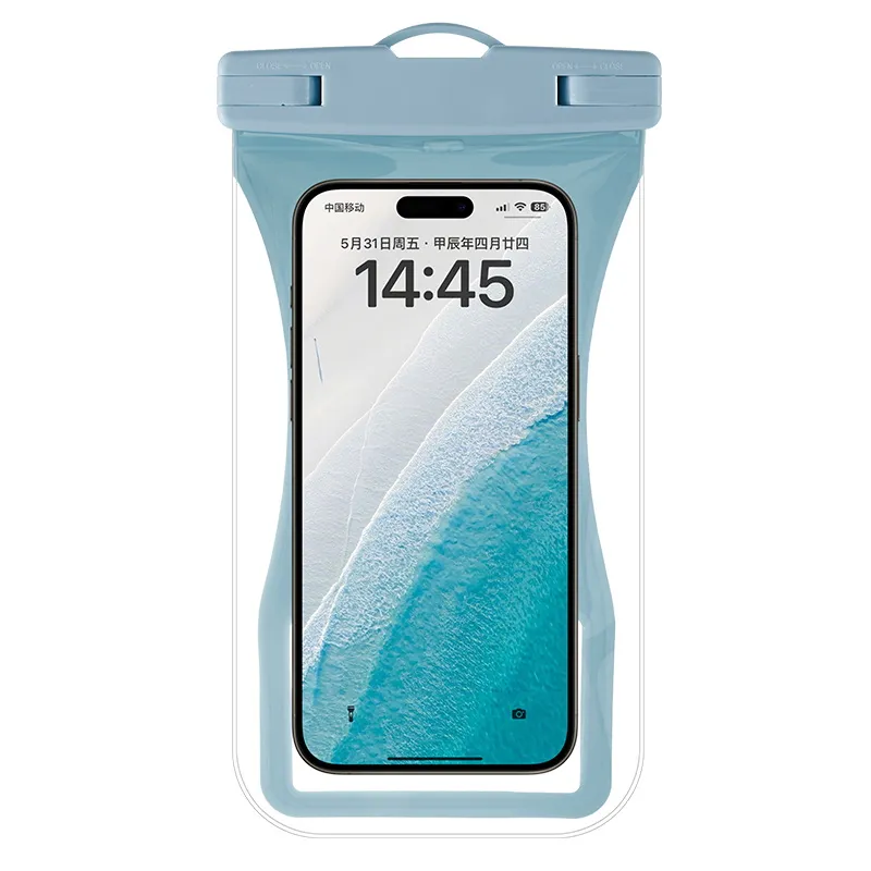 Waterproof Phone Pouch - Floating Waterproof Phone Case W/Crossbody Lanyard - Beach Cruise Ship Travel Essentials - Compatible W/All Devices Touchscreen Friendl