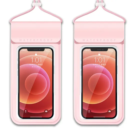 Waterproof Cell Phone Pouch - Underwater Dry Bag Case Lanyard -Water Proof Clear Holder Protector for Beach Swimming Waterproof Phone Bag