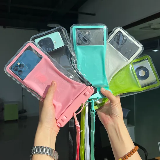 Premium TPU High Transparency Film Floating Waterproof Phone Bag Ipx8 Touch Screen Photo Swimming Diving Outdoor Custom