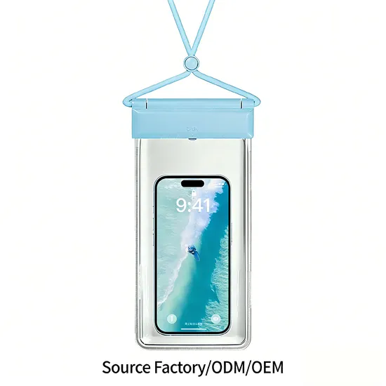 Custom Logo TPU Waterproof Phone Cover Ipx8 Touch Screen Available Swimming Diving Outdoor Vacation