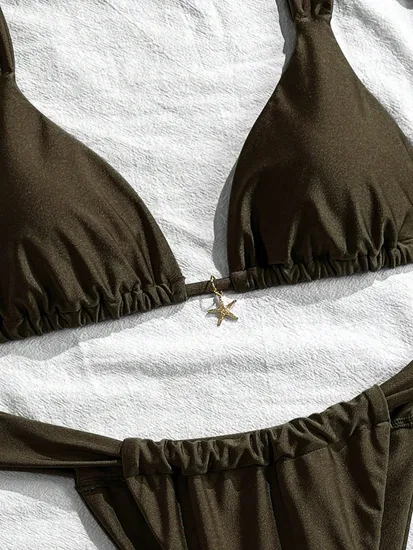 Women Two Piece Cheeky Bikini Set Sexy High Cut Bathing Two-Piece Swimsuit Bathing Suit Plus Size Bikini