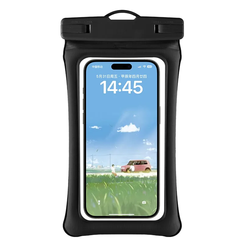 Aqua Waterproof Phone Pouch, Waterproof Phone Case, PVC Protective Dry Bag Cases Clear Screen Touch Sensitive Dry Bag Beach Diving Surfing