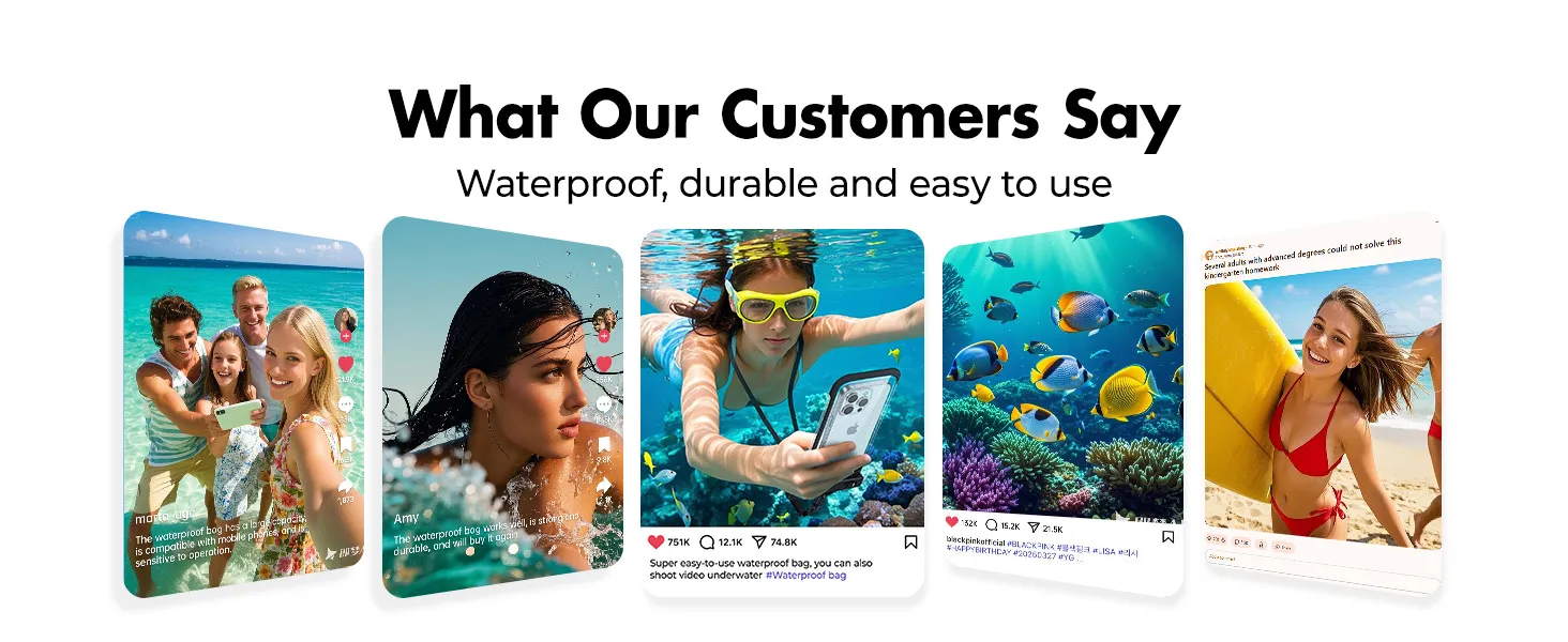 Ipx8 Waterproof Phone Case - PVC/TPU Touch Screen Bag for Outdoor Diving &amp; Swimming, Manufacturer Wholesale