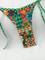 Women High Waisted Bikini Sets Tummy Control Swimsuits Color Block Two Piece Drawstring Bathing Suit Two-Piece Swimsuit