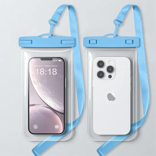 Custom PVC/TPU Waterproof Phone Pouch - Ipx8 Touch Screen Dry Bag for Diving & Swimming, Factory Direct