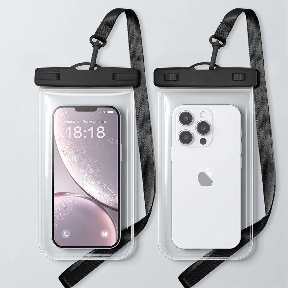 Custom PVC/TPU Waterproof Phone Pouch - Ipx8 Touch Screen Dry Bag for Diving &amp; Swimming, Factory Direct