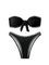 Two-Piece Bikini / Strapless Black Bikini Set / Sexy Swimwear / Pool Party