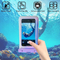 Soap Bubble IP68 Waterproof Phone Pouch - Floating Waterproof Phone Case W/ Crossbody Lanyard - Cruise Ship Travel Essentials - Compatible W/All Devices -Touchs