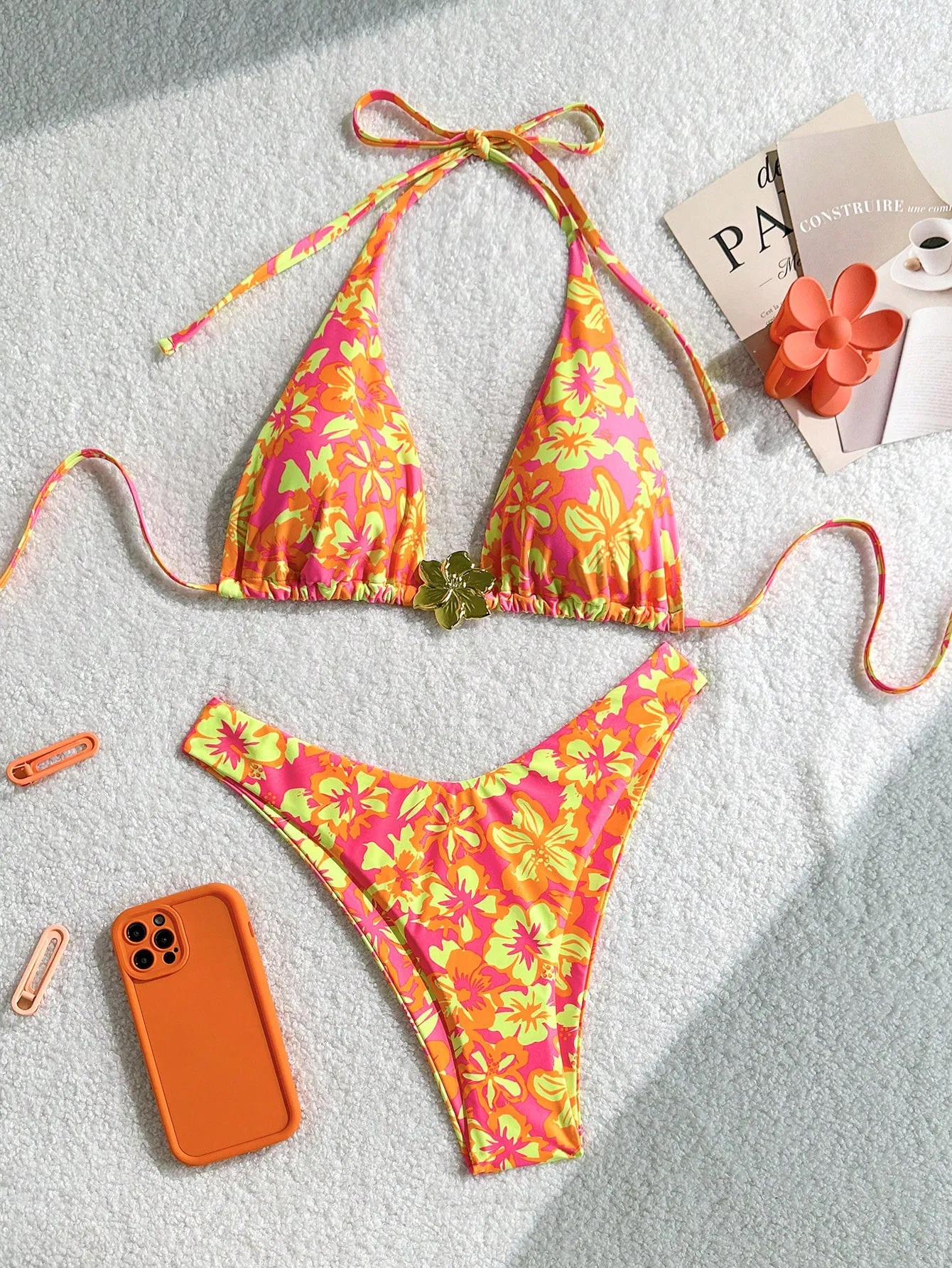 Women Two Piece Swimsuit - Knot Twist Bikini Set V Cut Bathing Suit 2026 Teen Bikini
