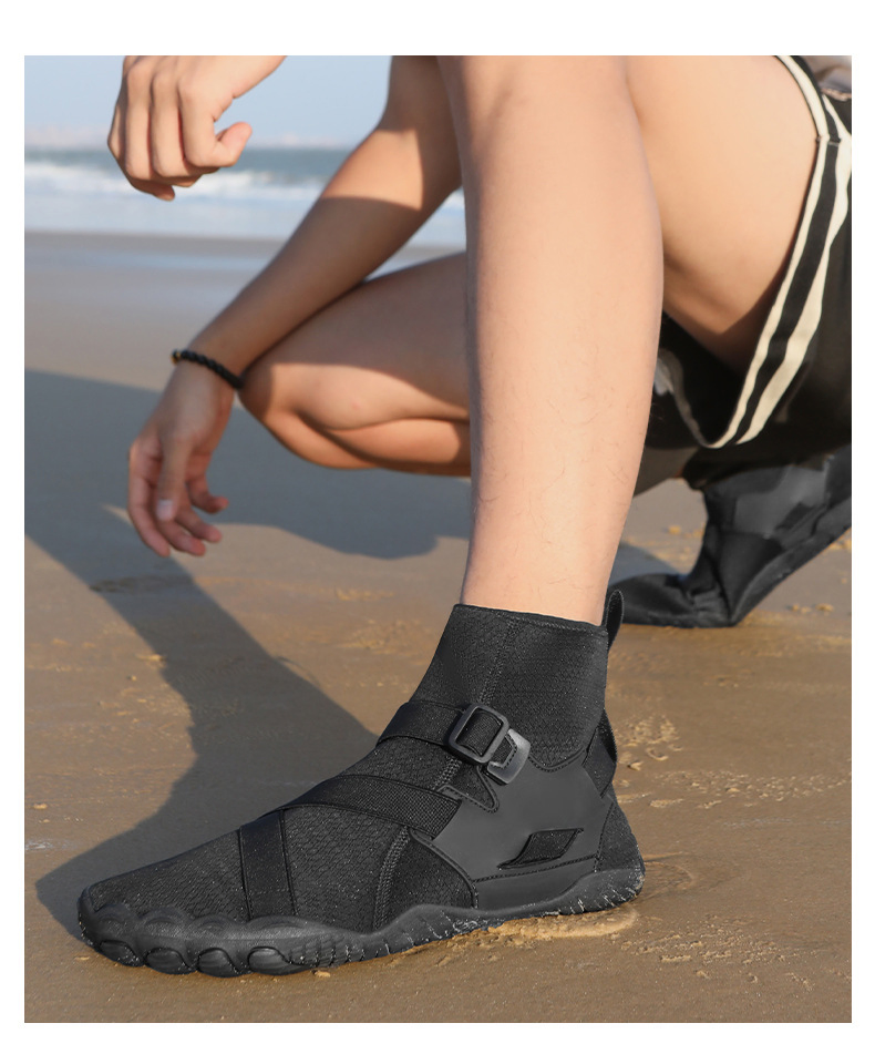 Men's Quick-Drain Quick-Dry Sneakers Amphibious Beach Shoes Breathable Mesh Upper Drainage Sole, Anti-Slip Grip, Fashion-Casual Look