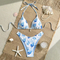 Women's Floral Printed Bathing Suit Halter Summer Swimsuit Bikinis Set Surf Bikini / Sport Bikini Teen Bikini
