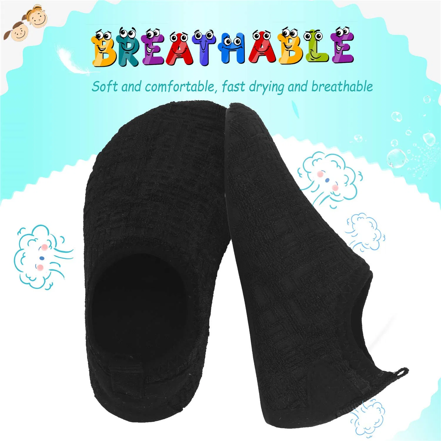 Durable Soft-Soled Children's Water Shoes for Lakeside Splashing Secure Walks