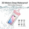 Outdoor Swimming Waterproof Phone Bag Ipx8 Rated Clear TPU Pouch, Universal Underwater Case for Beach Pool Kayaking
