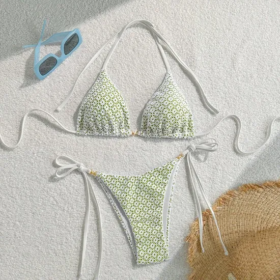 Lady Bikini Bathing Suit Women Two Piece Swimsuit Sexy Swimwear Halter String Triangle Bikini Sets