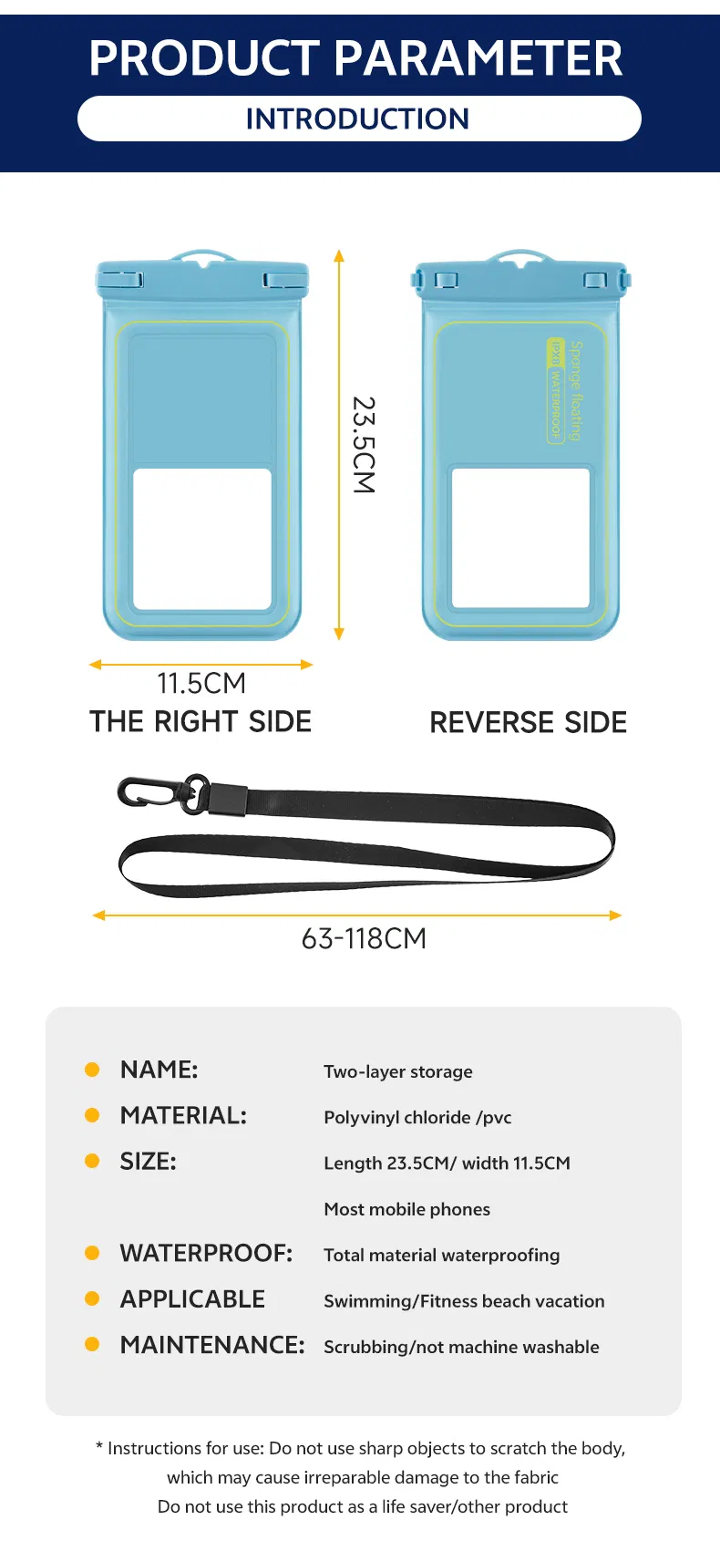 Soap Bubble IP68 Waterproof Phone Pouch - Floating Waterproof Phone Case W/ Crossbody Lanyard - Cruise Ship Travel Essentials - Compatible W/All Devices -Touchs