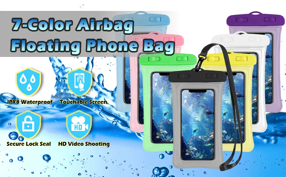 Waterproof Phone Bag for Boating Water Activities Mobile Phone Cover Phone Case