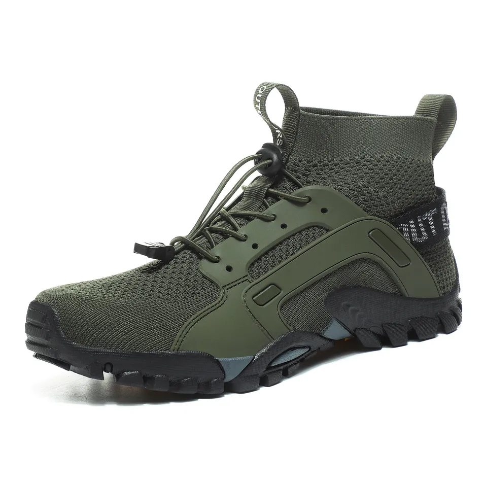 Men's Hiking Water Shoes Quick-Dry Breathable Trail Shoes Non-Slip Outdoor Trekking Footwear Women's Casual Sneakers, Lightweight Slip-on Leisure Shoes