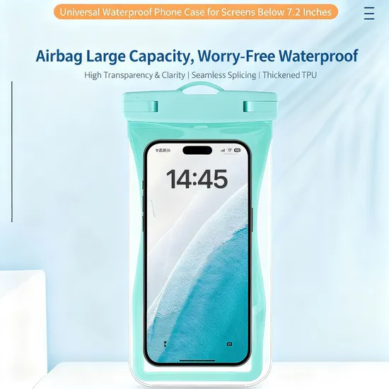 Premium TPU High Transparency Film Floating Waterproof Phone Bag Ipx8 Touch Screen Photo Swimming Diving Outdoor Custom