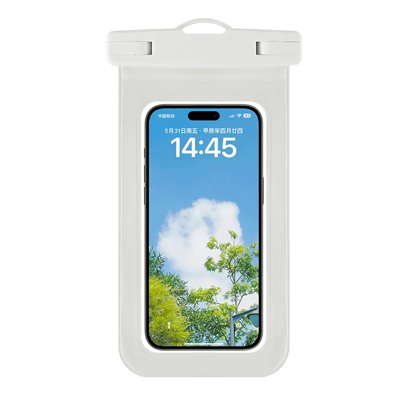 Universal Ipx8 Waterproof Phone Pouch Transparent PVC Swim Bag with Adjustable Lanyard, Outdoor Beach Pool Essential