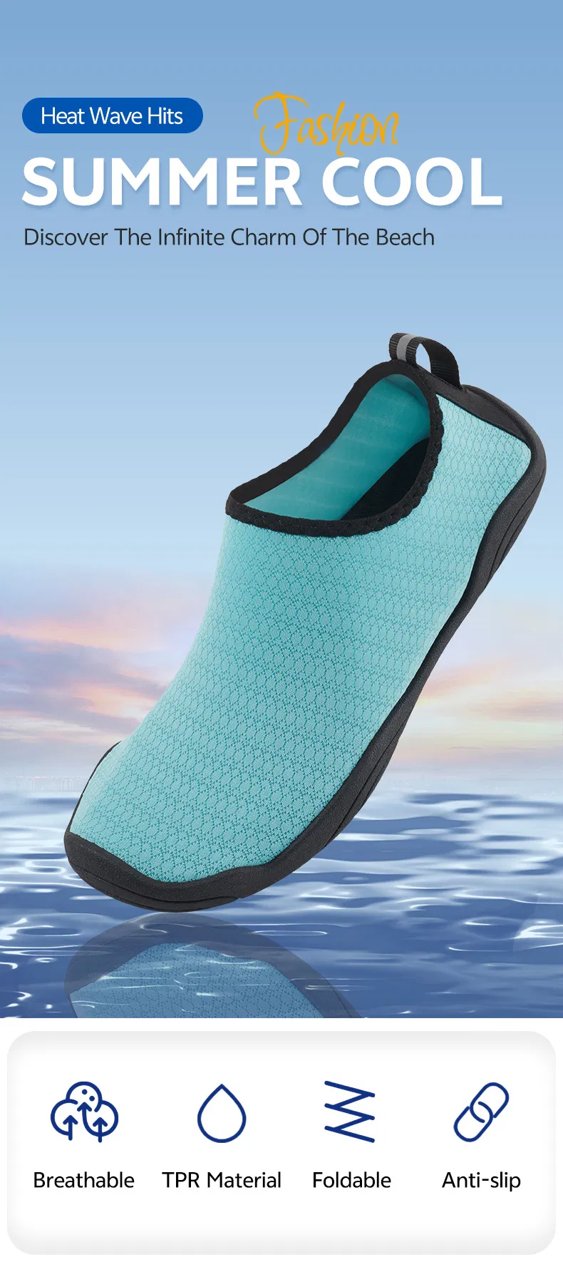 Women Water Shoes Lady Barefoot Shoes Adult Quick-Dry Aqua Shoes Men's Sneakers Sports Shoes Beach Shoes Non Slip for Beach Swim River Pool Lake Surf Black