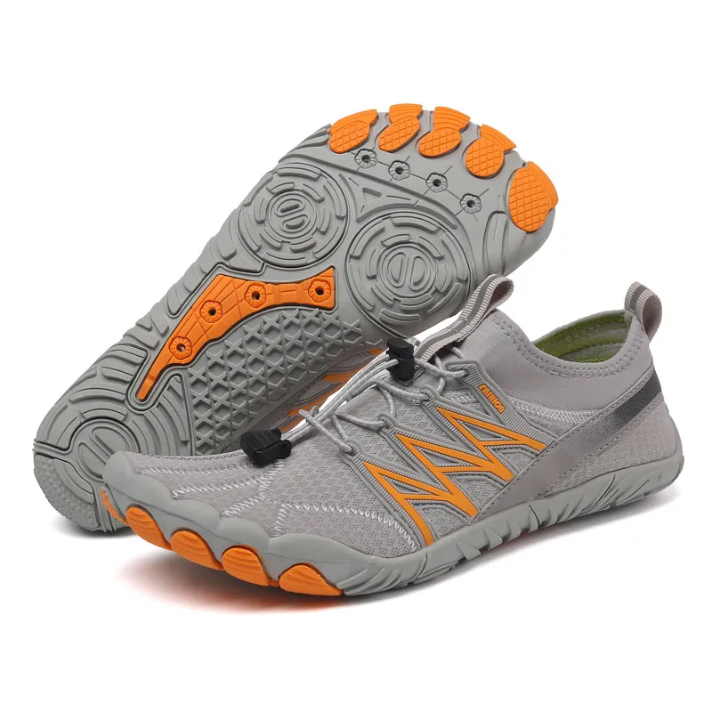Barefoot Shoes Men Wide Toe Box Zero Drop Water Shoes Men Beach Shoe for Gym Workout Minimalist Weightlifting Cross-Trainer Running Hike Grounded Footwear