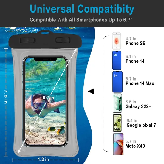 Waterproof Phone Bag for Boating Water Activities Mobile Phone Cover Phone Case
