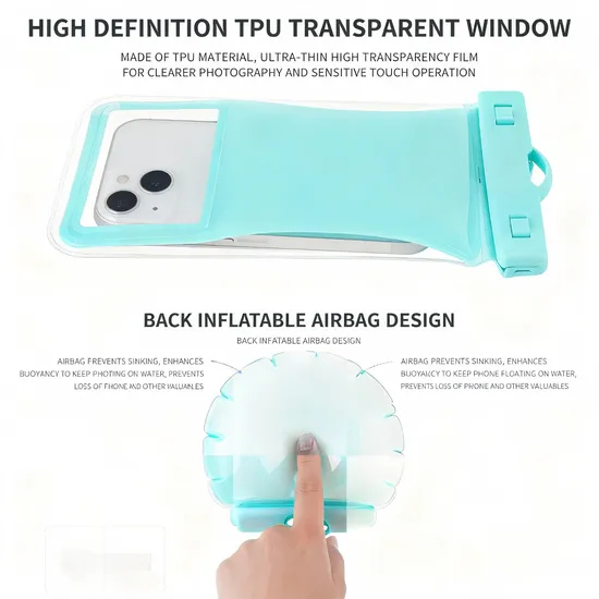 Waterproof Phone Pouch, Ipx8 Waterproof Phone Case Cell Phone Dry Bag for Beach Waterproof Bag Waterproof Phone Bag