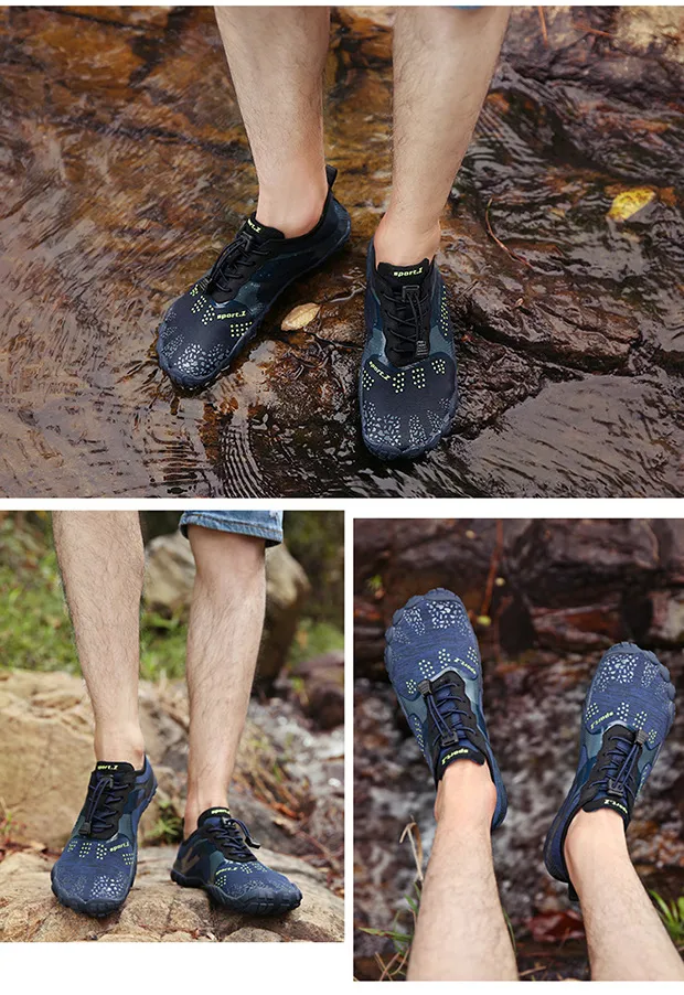 Men's Non-Slip Water Shoes - Quick-Dry Barefoot Hiking Shoes for Trekking &amp; Outdoor